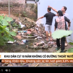 Khu giãn dân chưa có đường thoát nước thải