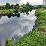 Nước chảy qua kênh Tham Lương